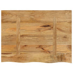 Tafelblad Met Natuurlijke Rand 80X60X2,5 Cm Massief Mangohout