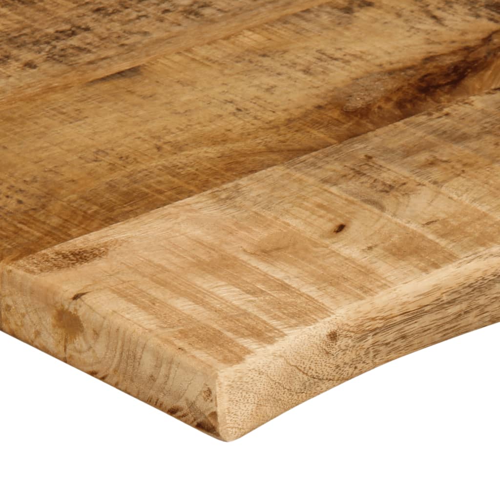 Tafelblad Met Natuurlijke Rand 80X60X2,5 Cm Massief Mangohout