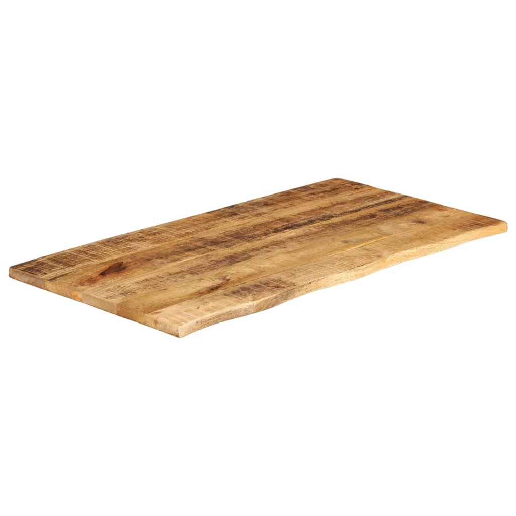 Tafelblad Met Natuurlijke Rand 110X60X2,5 Cm Massief Mangohout