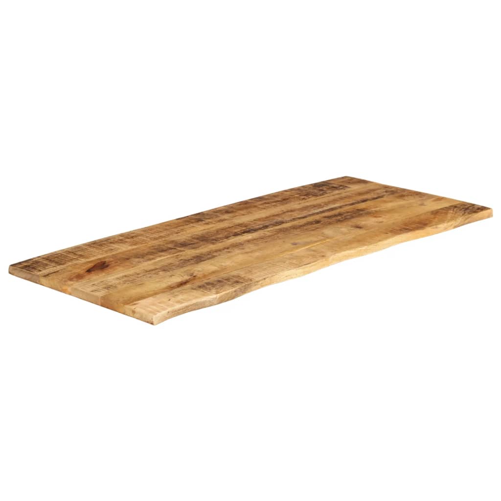 Tafelblad Met Natuurlijke Rand 140X60X2,5 Cm Massief Mangohout