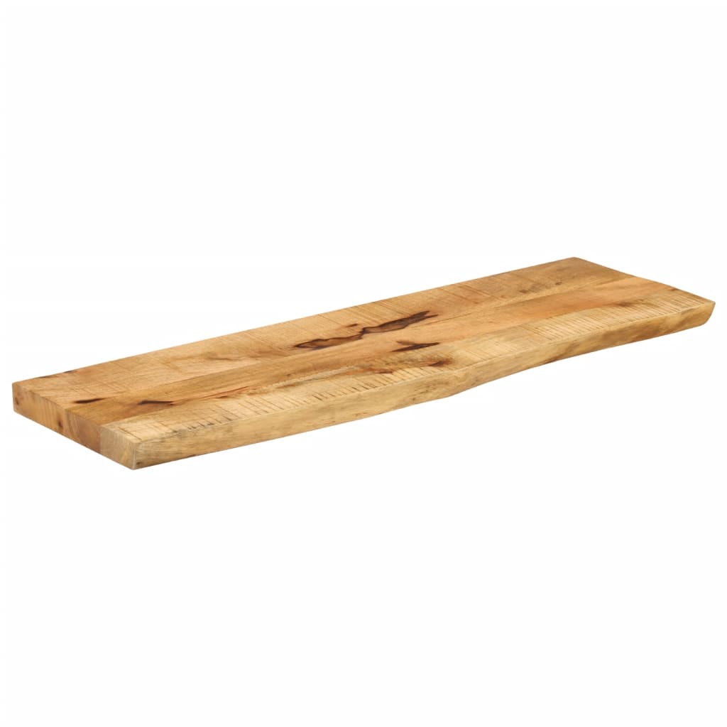 Tafelblad Met Natuurlijke Rand 110X30X3,8 Cm Massief Mangohout