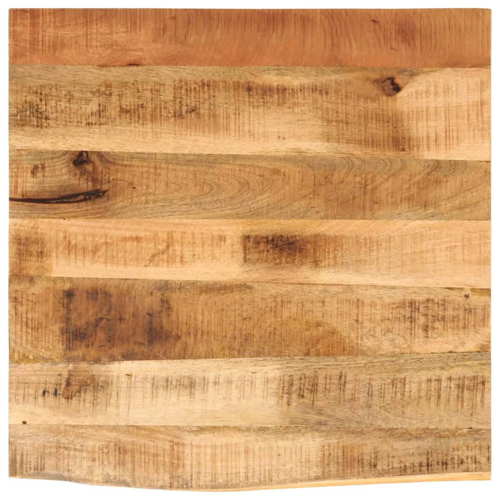 Tafelblad Met Natuurlijke Rand 40X40X3,8 Cm Massief Mangohout