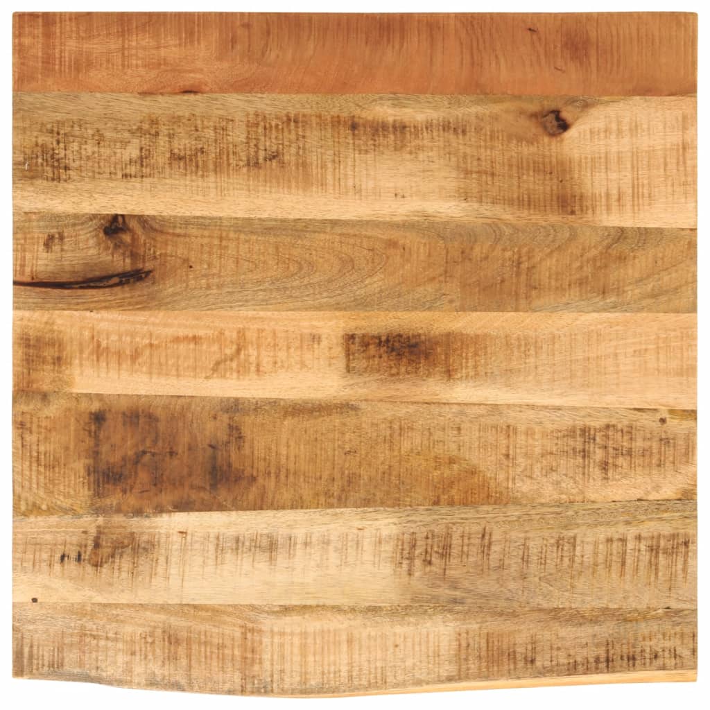 Tafelblad Met Natuurlijke Rand 40X40X3,8 Cm Massief Mangohout