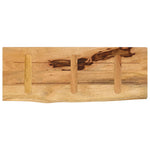 Tafelblad Met Natuurlijke Rand 90X40X3,8 Cm Massief Mangohout Mangohout (Eikenafwerking)