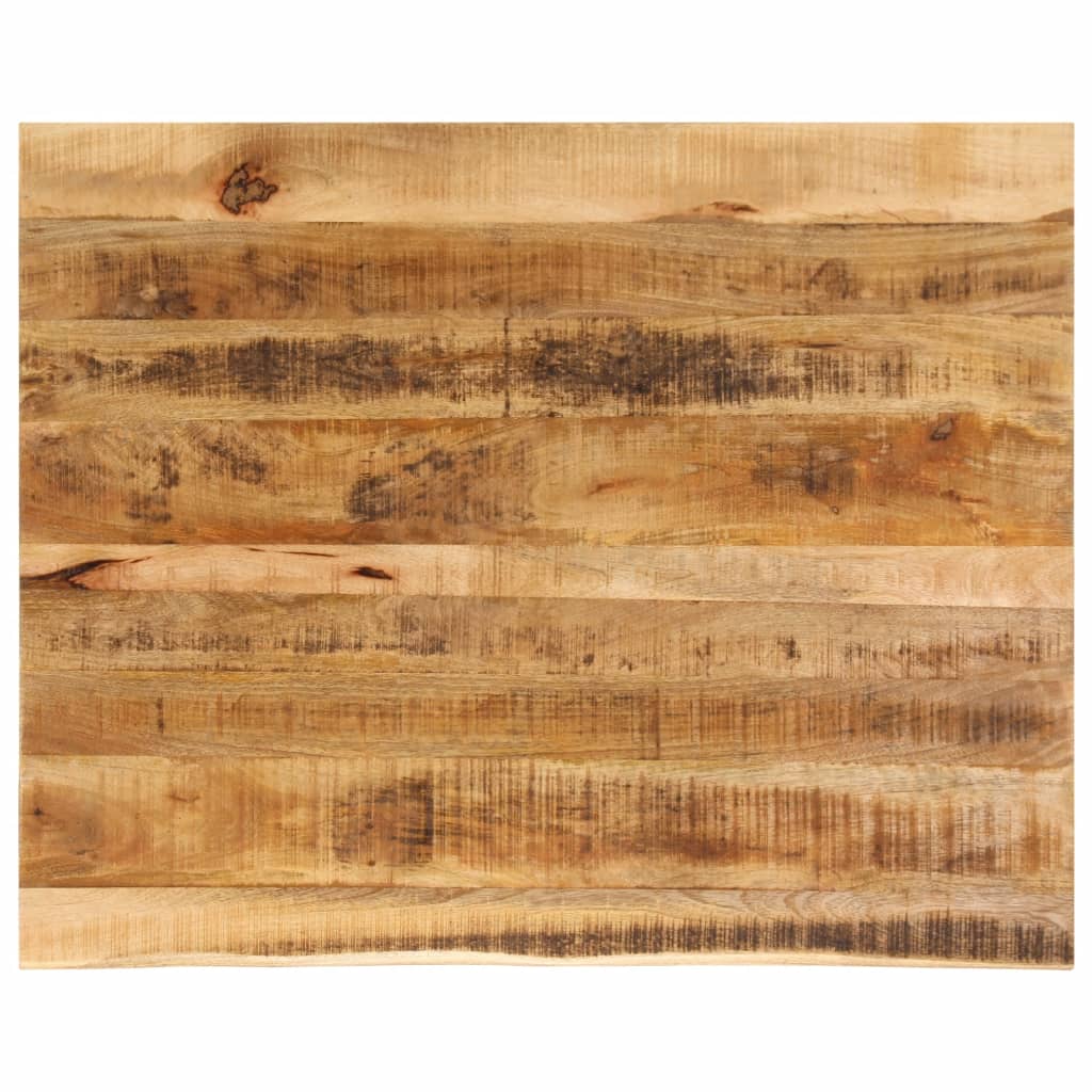 Tafelblad Met Natuurlijke Rand 110X80X3,8 Cm Massief Mangohout