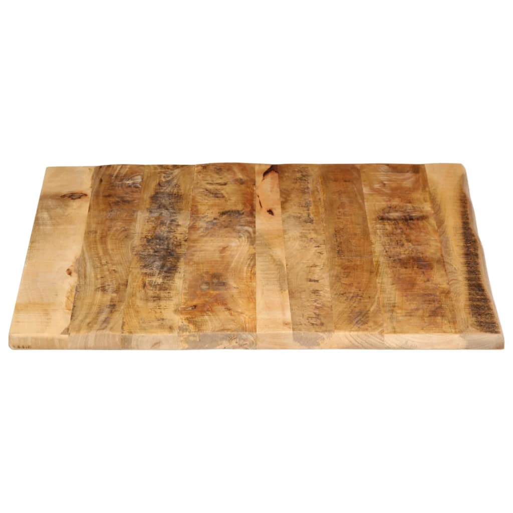 Tafelblad Met Natuurlijke Rand 110X80X3,8 Cm Massief Mangohout