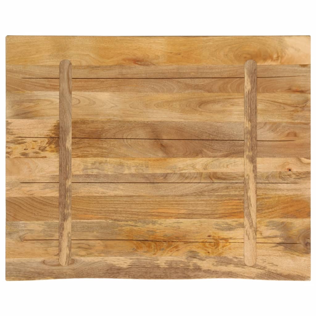 Tafelblad Met Natuurlijke Rand 110X80X3,8 Cm Massief Mangohout