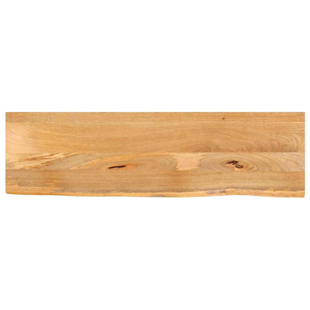 Tafelblad Met Natuurlijke Rand 100X20X2,5 Cm Massief Mangohout