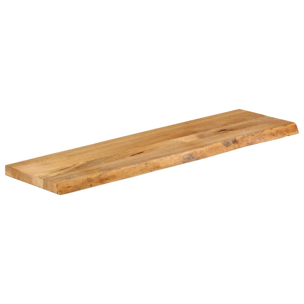 Tafelblad Met Natuurlijke Rand 100X20X2,5 Cm Massief Mangohout