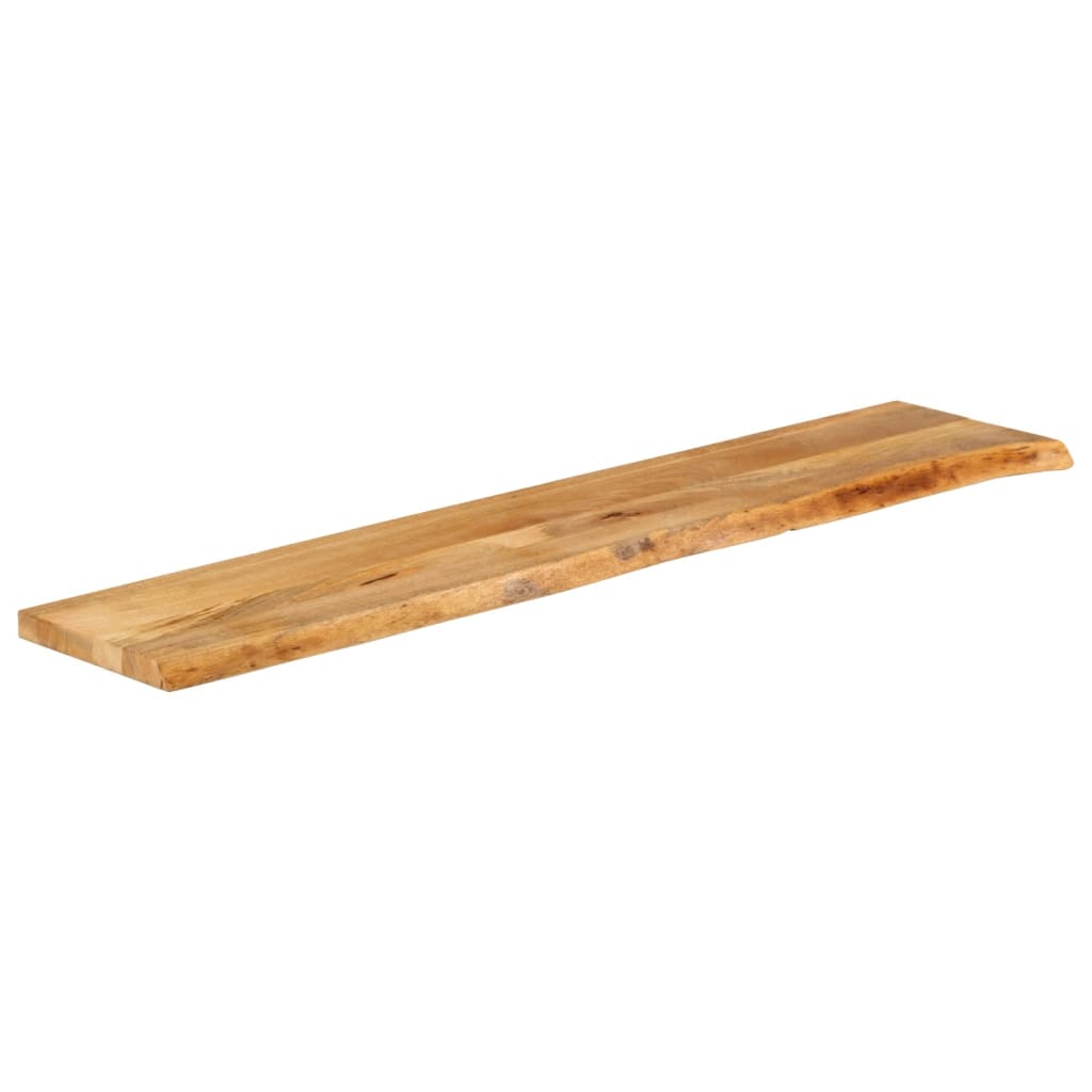 Tafelblad Met Natuurlijke Rand 160X20X2,5 Cm Massief Mangohout Bruin