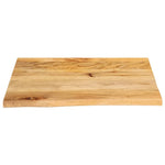 Tafelblad Met Natuurlijke Rand 40X40X2,5 Cm Massief Mangohout