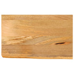 Tafelblad Met Natuurlijke Rand 50X40X2,5 Cm Massief Mangohout