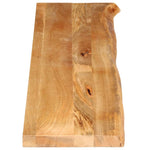 Tafelblad Met Natuurlijke Rand 140X40X2,5 Cm Massief Mangohout Mangohout (Eikenafwerking)