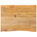 Tafelblad Met Natuurlijke Rand 70X60X2,5 Cm Massief Mangohout