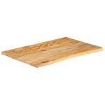 Tafelblad Met Natuurlijke Rand 70X60X2,5 Cm Massief Mangohout