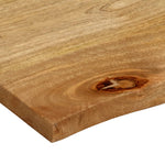 Tafelblad Met Natuurlijke Rand 70X60X2,5 Cm Massief Mangohout