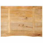 Tafelblad Met Natuurlijke Rand 90X60X2,5 Cm Massief Mangohout