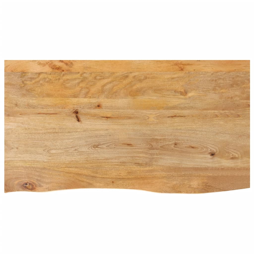 Tafelblad Met Natuurlijke Rand 100X60X2,5 Cm Massief Mangohout