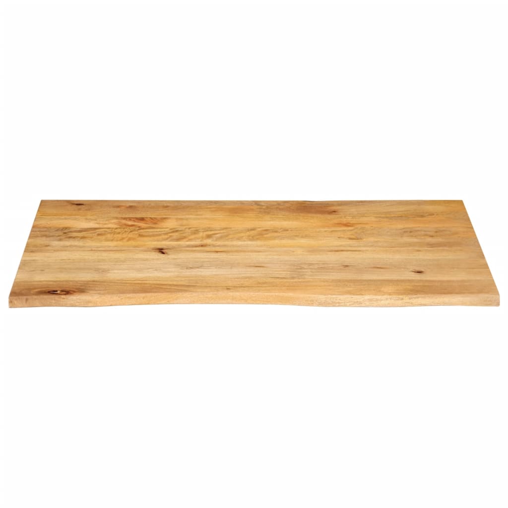 Tafelblad Met Natuurlijke Rand 100X60X2,5 Cm Massief Mangohout