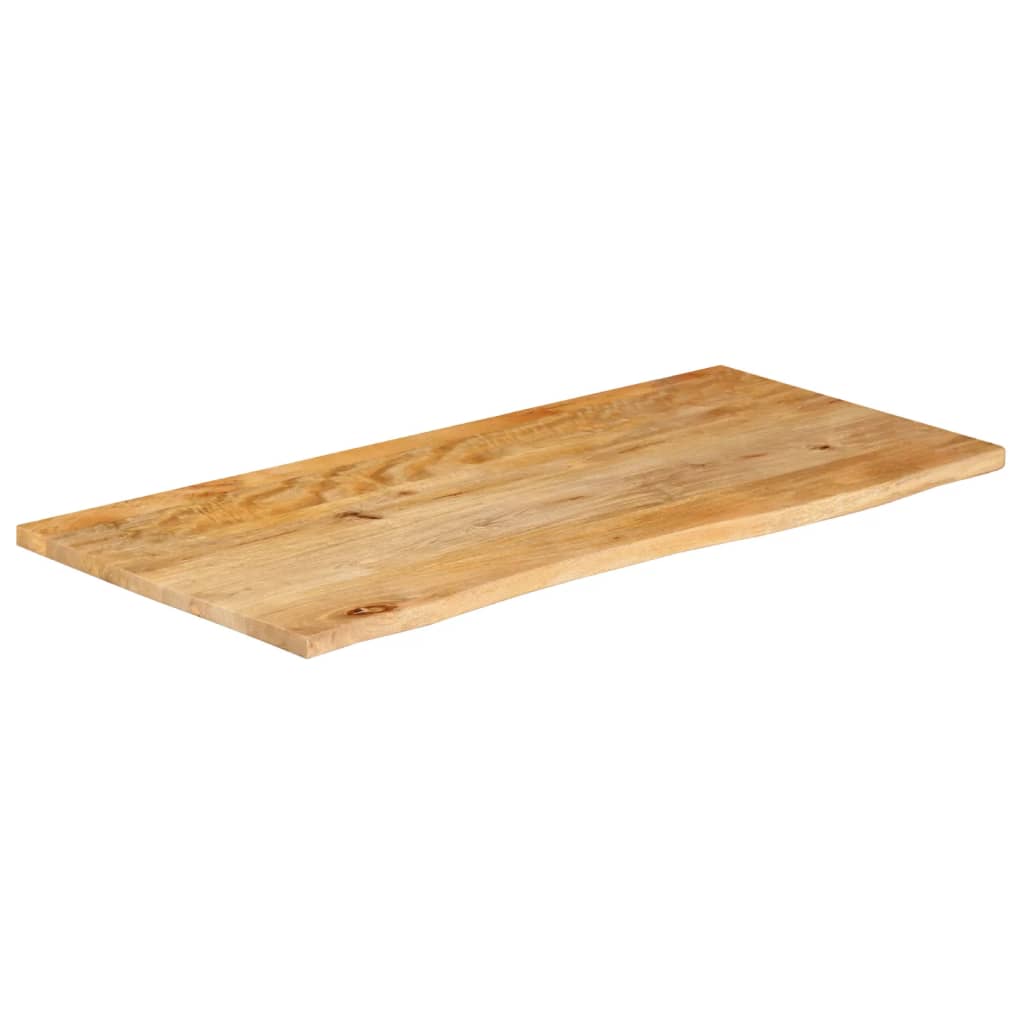 Tafelblad Met Natuurlijke Rand 110X60X2,5 Cm Massief Mangohout