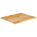 Tafelblad Met Natuurlijke Rand 80X80X2,5 Cm Massief Mangohout