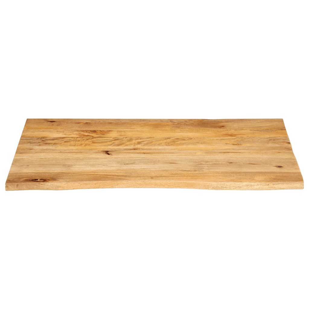 Tafelblad Met Natuurlijke Rand 100X80X2,5 Cm Massief Mangohout