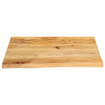 Tafelblad Met Natuurlijke Rand 60X60X3,8 Cm Massief Mangohout