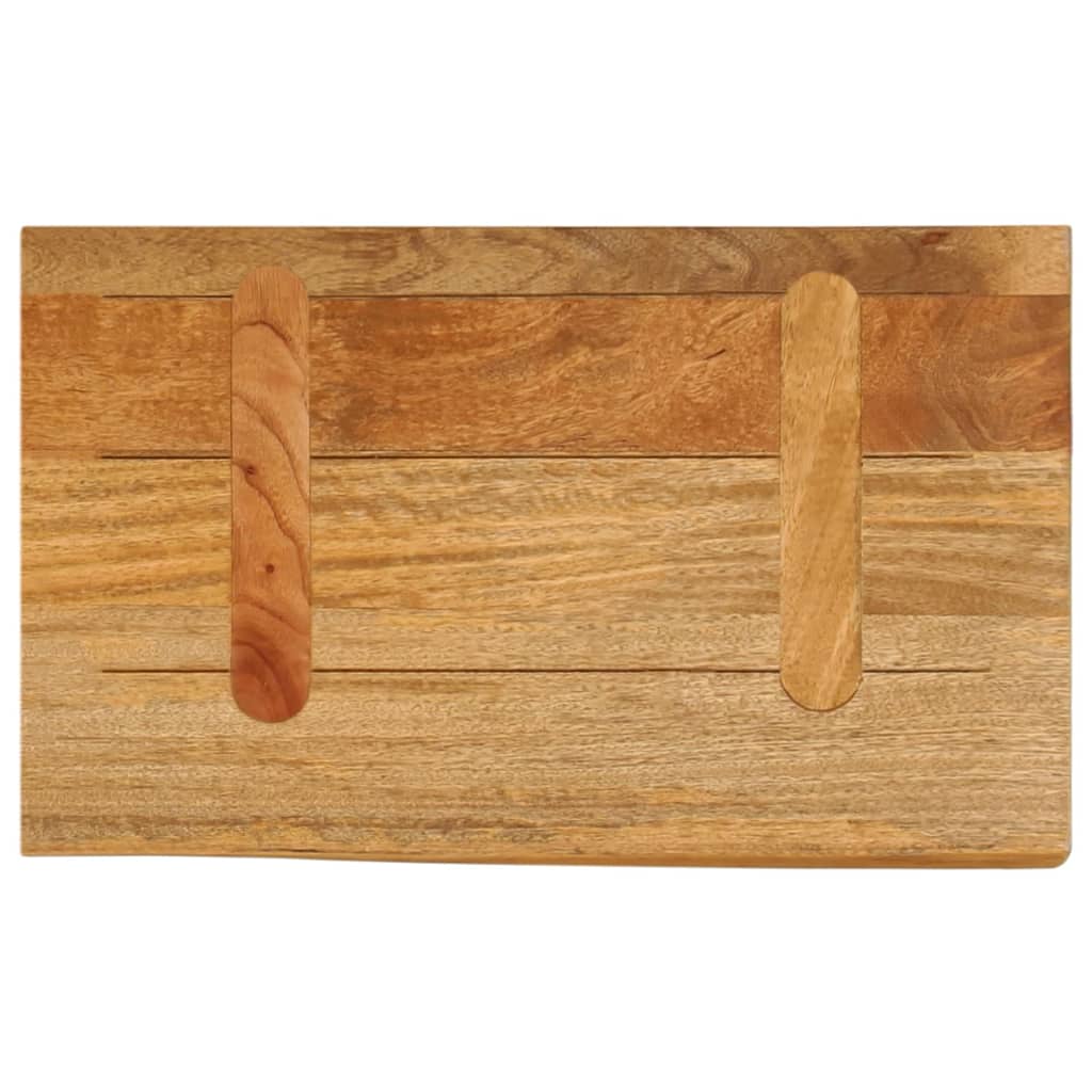 Tafelblad Met Natuurlijke Rand 60X20X2,5 Cm Massief Mangohout Ruw Mangohout (Naturel)