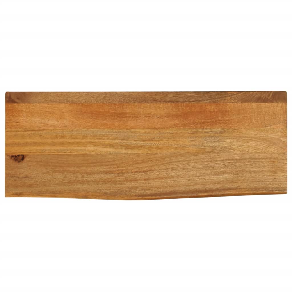 Tafelblad Met Natuurlijke Rand 90X20X2,5 Cm Massief Mangohout