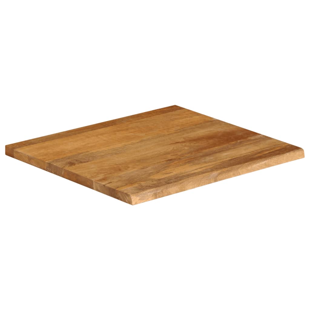 Tafelblad Met Natuurlijke Rand 40X40X2,5 Cm Massief Mangohout