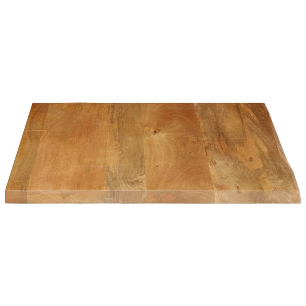 Tafelblad Met Natuurlijke Rand 40X40X2,5 Cm Massief Mangohout