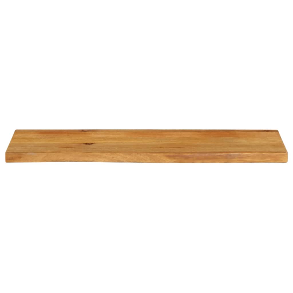 Tafelblad Met Natuurlijke Rand 110X40X2,5 Cm Massief Mangohout Grijs