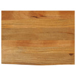 Tafelblad Met Natuurlijke Rand 70X60X2,5 Cm Massief Mangohout