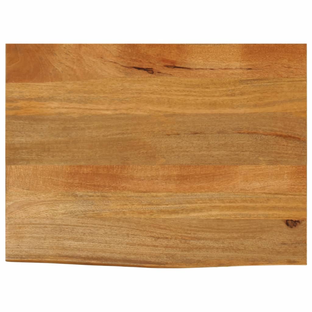 Tafelblad Met Natuurlijke Rand 80X60X2,5 Cm Massief Mangohout