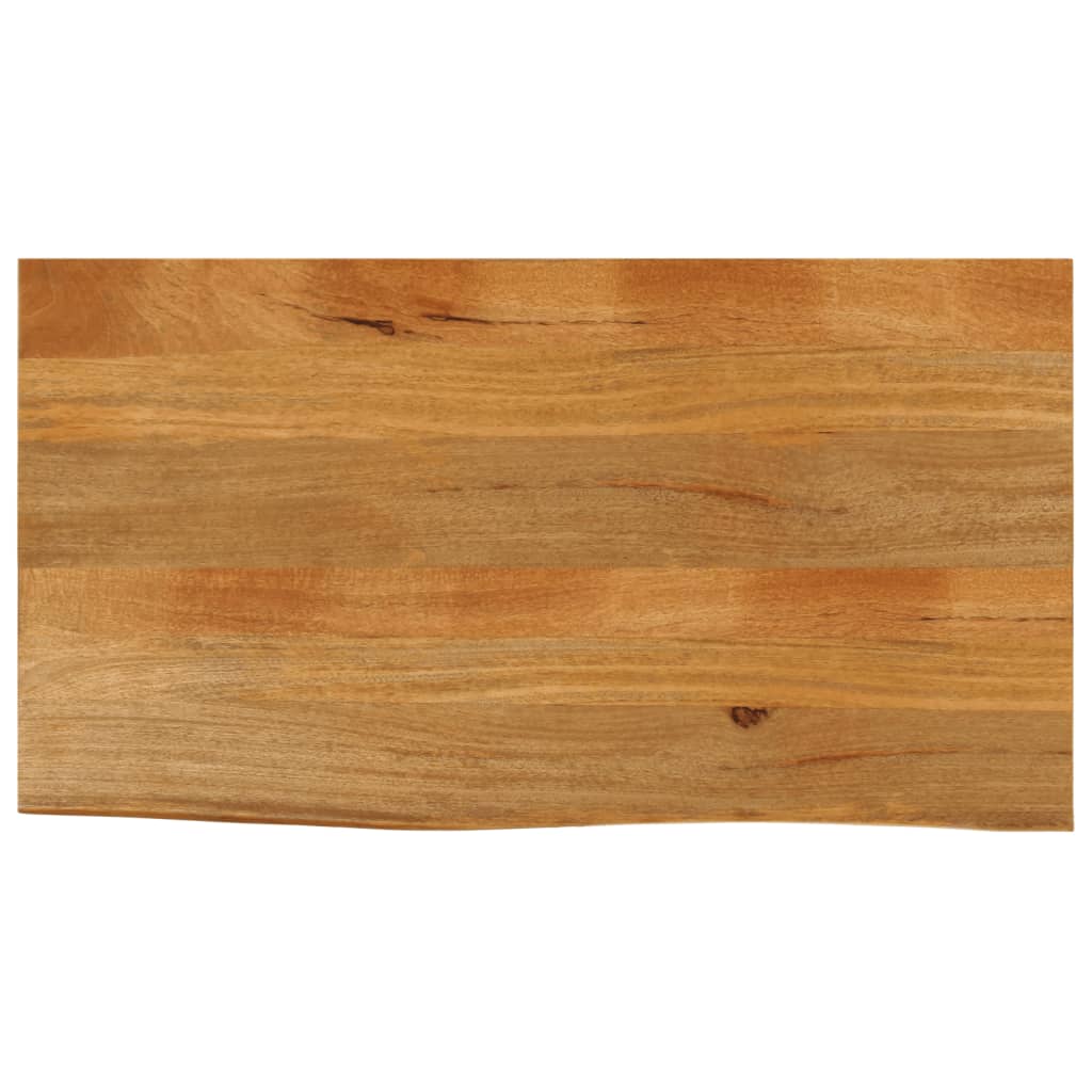 Tafelblad Met Natuurlijke Rand 100X60X2,5 Cm Massief Mangohout