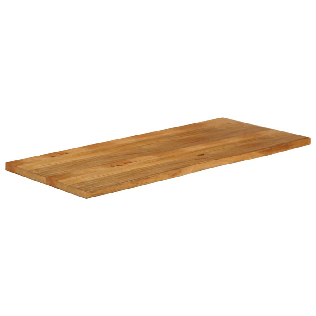 Tafelblad Met Natuurlijke Rand 140X60X2,5 Cm Massief Mangohout