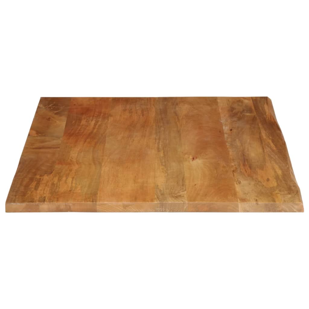 Tafelblad Met Natuurlijke Rand 100X80X2,5 Cm Massief Mangohout