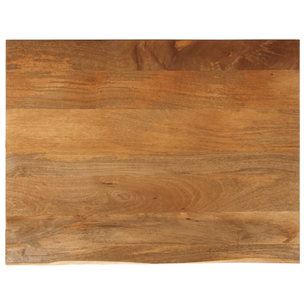 Tafelblad Met Natuurlijke Rand 110X80X2,5 Cm Massief Mangohout