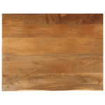 Tafelblad Met Natuurlijke Rand 110X80X2,5 Cm Massief Mangohout