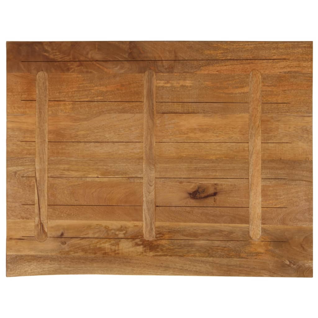 Tafelblad Met Natuurlijke Rand 110X80X2,5 Cm Massief Mangohout