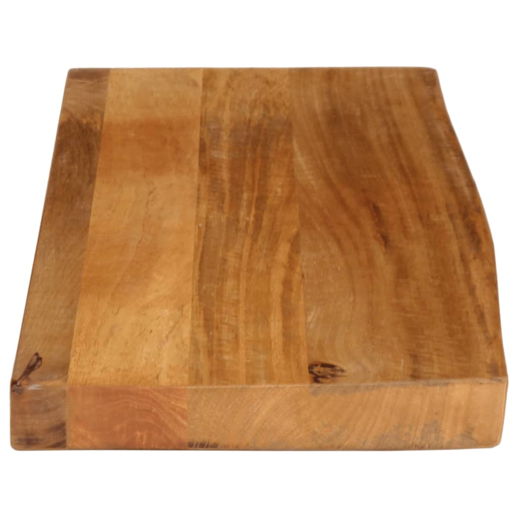 Tafelblad Met Natuurlijke Rand 80X20X3,8 Cm Massief Mangohout