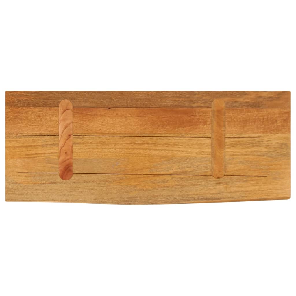 Tafelblad Met Natuurlijke Rand 80X20X3,8 Cm Massief Mangohout