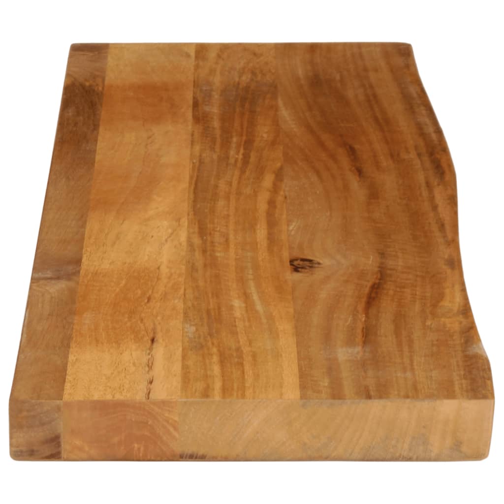 Tafelblad Met Natuurlijke Rand 100X20X3,8 Cm Massief Mangohout