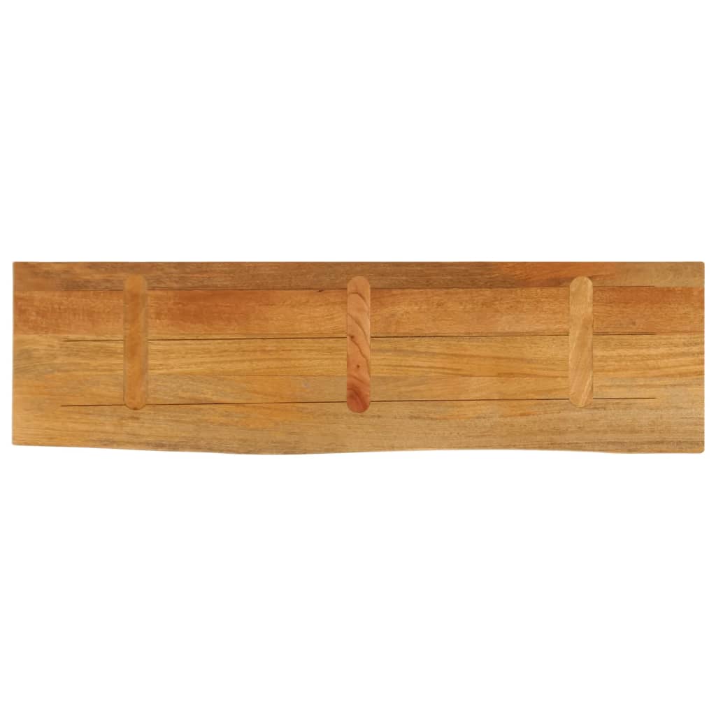 Tafelblad Met Natuurlijke Rand 100X20X3,8 Cm Massief Mangohout