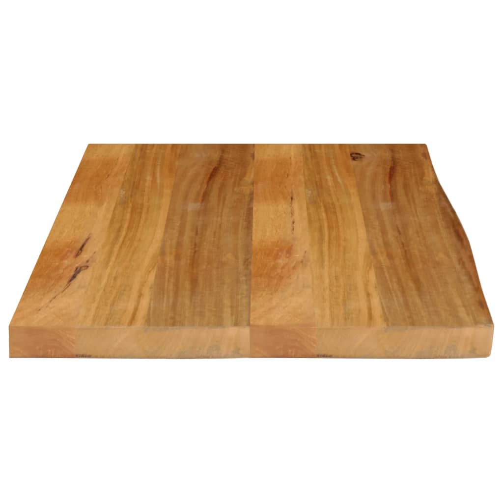 Tafelblad Met Natuurlijke Rand 70X60X3,8 Cm Massief Mangohout