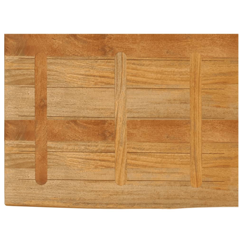 Tafelblad Met Natuurlijke Rand 90X60X3,8 Cm Massief Mangohout