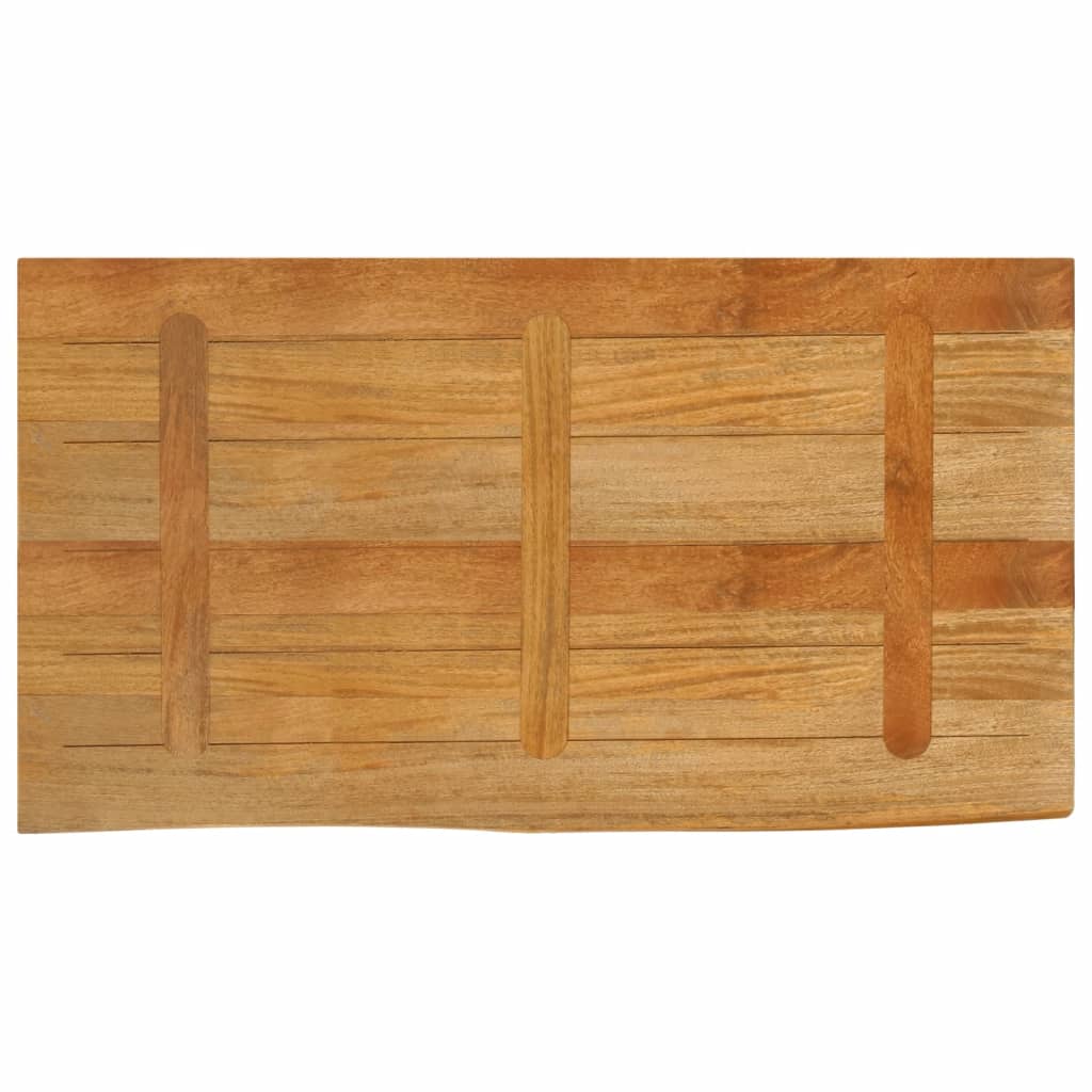 Tafelblad Met Natuurlijke Rand 110X60X3,8 Cm Massief Mangohout