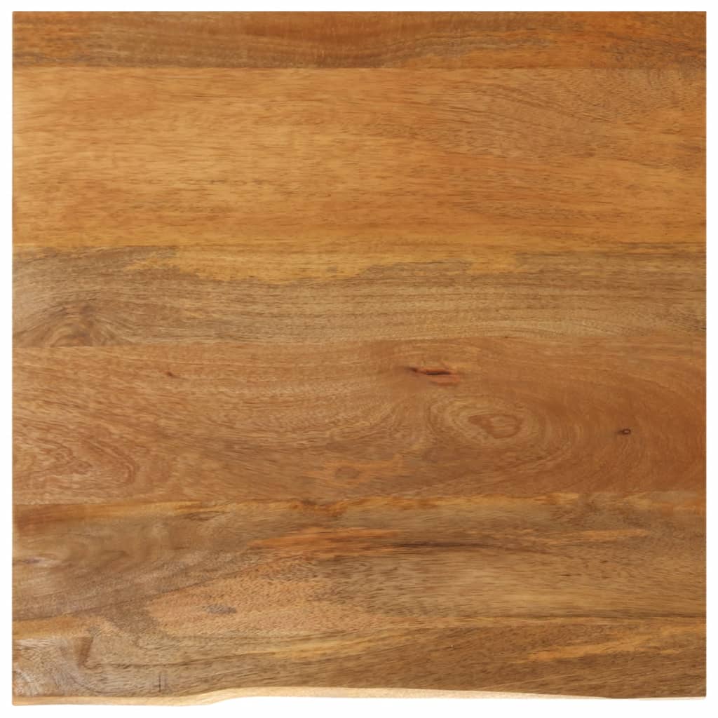 Tafelblad Met Natuurlijke Rand 80X80X3,8 Cm Massief Mangohout