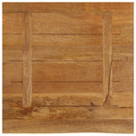 Tafelblad Met Natuurlijke Rand 80X80X3,8 Cm Massief Mangohout