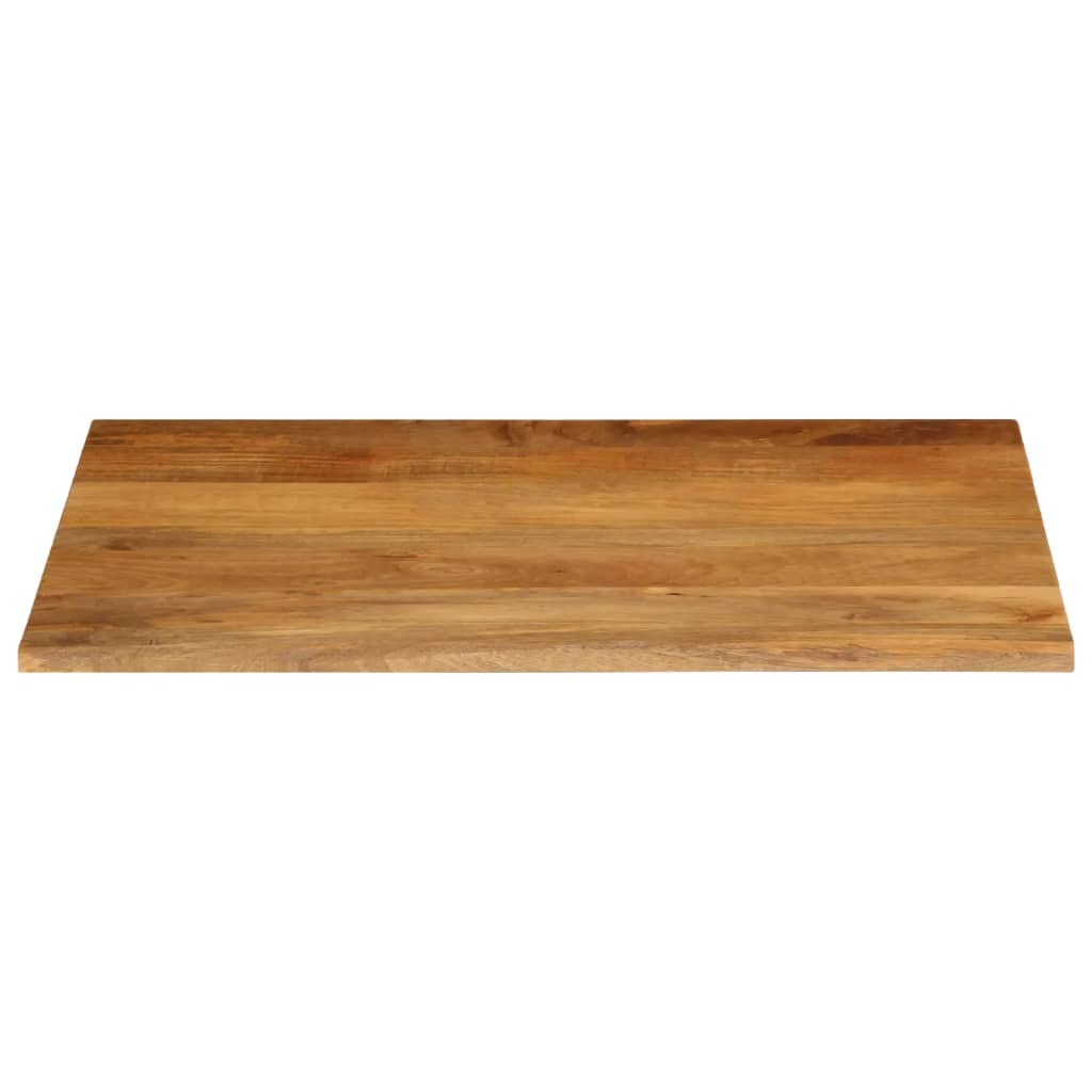 Tafelblad Met Natuurlijke Rand 90X80X3,8 Cm Massief Mangohout